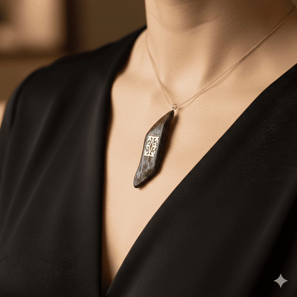 Pendentif en Oud motif Or