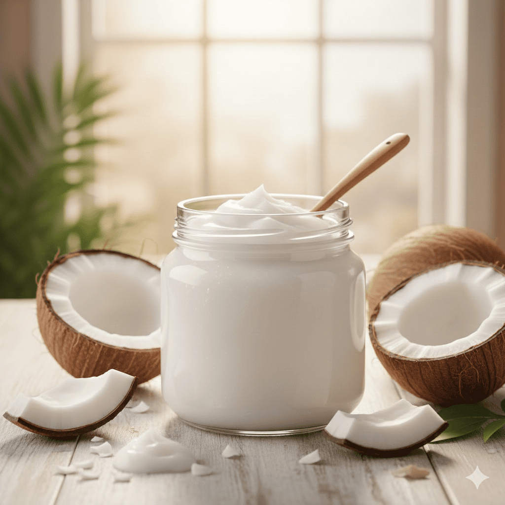 Huile de Noix de Coco Pure | Hydratation • Soin Cheveux • Beauté Naturelle